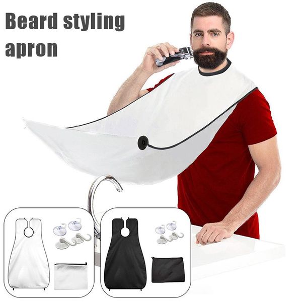 Averons, babador de barba para homens aparando com 4 sucção e helicópteros de saco de armazenamento kit sp99