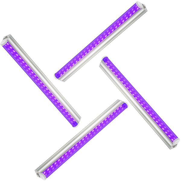 LED UV LED T5 Integrado Luz de faixa de luz montada na tira de luz 5W 10W 15W 20W Tiras de 25w Brilho de tubo na iluminação escura para o quarto de festa Glow Poster Paint Crestech888