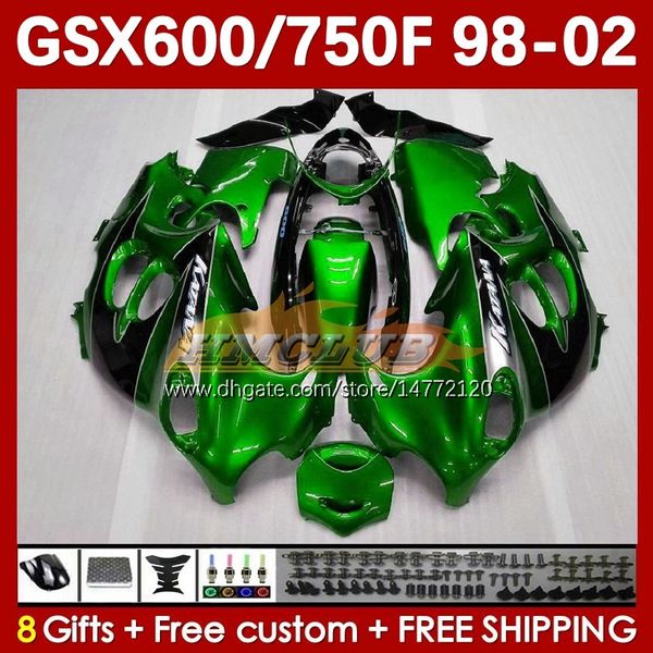 Тело для Suzuki Katana GSX600F GSXF600 GSXF750 GSXF 600 750 CC 98 99 00 01 02 169NO.86 600CC 750CC GSX750F GSXF-600 GSXF-750 1998 1999 2000 2001 2002 FARING GREEN SCOPE