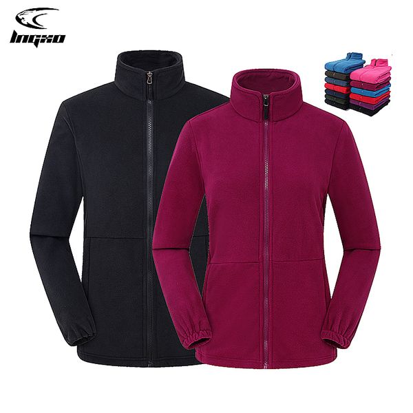 Giacche outdoor Felpe con cappuccio LNGXO Felpe in tessuto pile Softshell Caccia Escursionismo Polartec Uomo Donna Cappotti Camping Inverno 230505