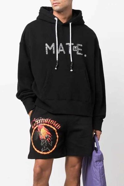 Дизайнерская одежда Модные толстовки Palmes Angels mate с буквенным принтом Logo Hoodie мужская женская свободная пуловерная толстовка с капюшоном Luxury Streetwear Повседневная пуловерная куртка