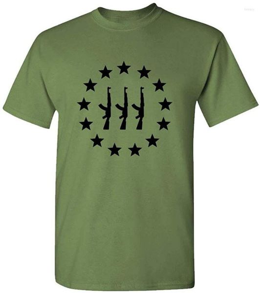 Herren-T-Shirts Drei Percenter Star Circle 3 2. Shirt Herren Damen Druck Tops TEE