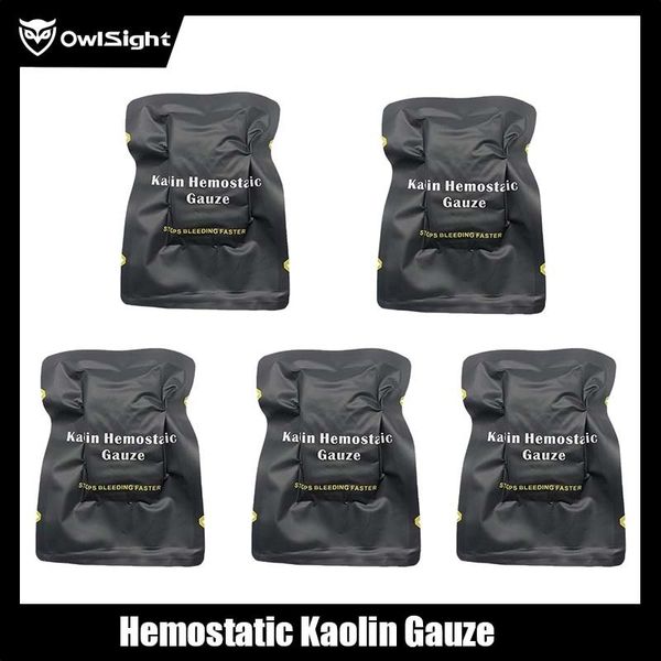 Outdoor-Taschen Hämostatische Kaolin-Gaze Notfall Trauma Z-Falte Löslich Für Ifak Tactical Military First Aid Kit Wound Dressing 230505