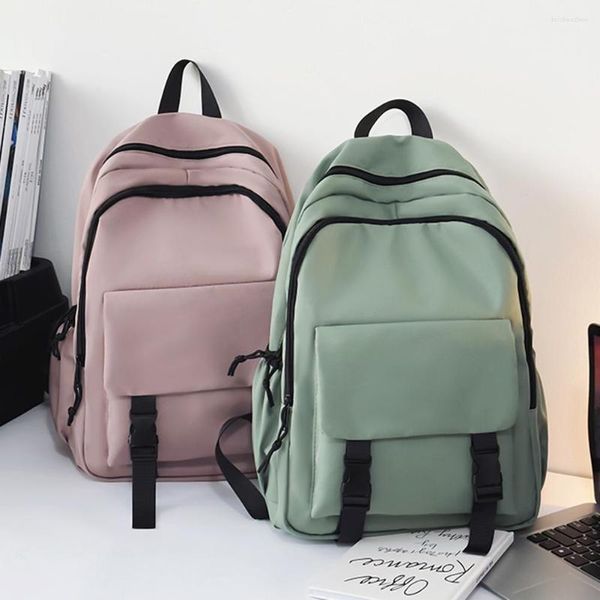 Bolsas escolares Unisex ombro Backpack Casual Cor Solid Outdoor Sport Bag de laptop grande mochila mochila mochila mochilas