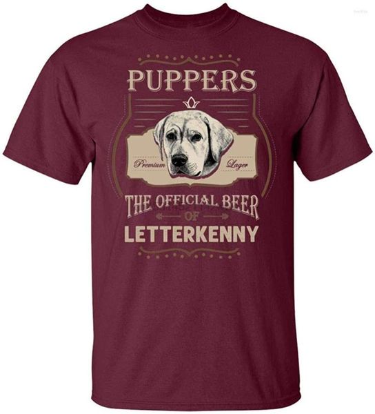 T-shirts pour hommes Puppers Premium Larger The Offical Beer Of Letterkenny Shirt Hommes Femmes TEE Summer Style Casual Wear