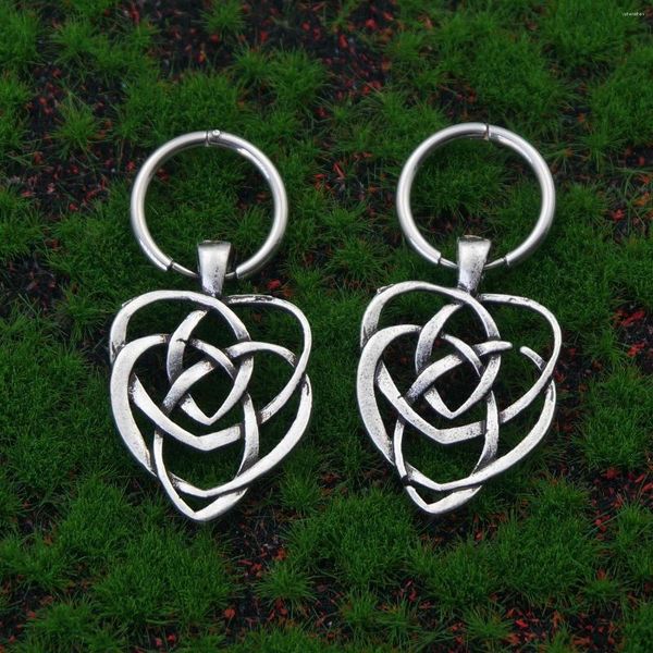 Baumelnde Ohrringe, keltischer Mutterschaftsknoten, irischer Wikinger, magischer Liebes-Elternschaftssymbol-Ohrring
