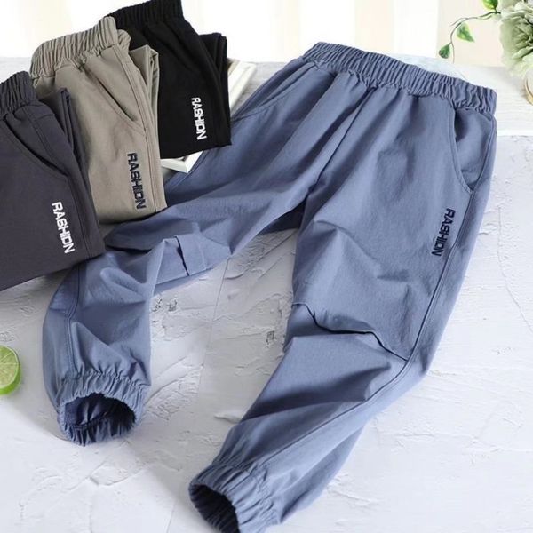 Shorts infantil s esporte casual calças de verão meninos finos cor sólida seca rápida calça confortável