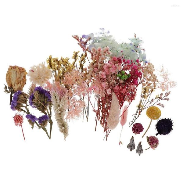 Декоративные цветы мини-настоящий натуральный высушенный цветочный комплект, пищевая, розовая розовая листья лаванды лаванды