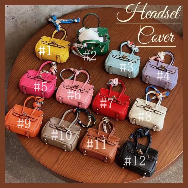 Для AirPods 1 2 3 Pro Coase Luxury Leather Cute Airpods Case Airpods1 AirPods2 AirPods3 4 5 6 AirPodsPro с логотипом для упаковки для упаковки заказы заказы на вывод