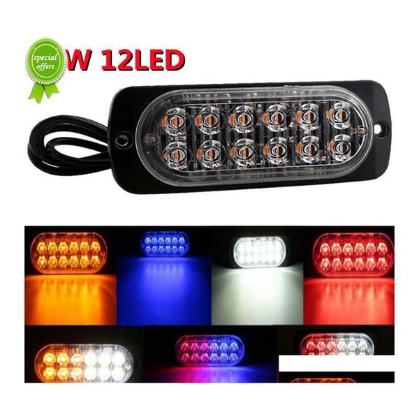 Dekorative Lichter Led Für Auto Strobe Warnlicht Grill Blinkt Pannennotfall 36W 6500K LKW Anhänger Beacon Lamp Side Drop Dhq7I