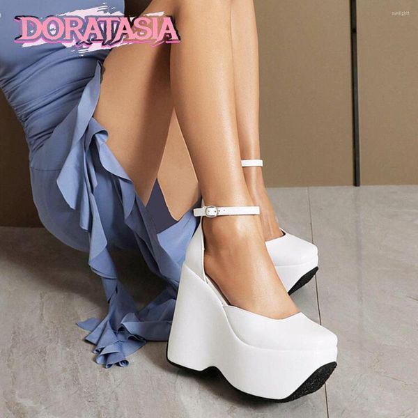 Kleid Schuhe 2023 Mode Pumps High Heel Wedges Punk Goth Mädchen Plattform Schnalle Marke Cool Trendy Luxus Designer Frauen Casual