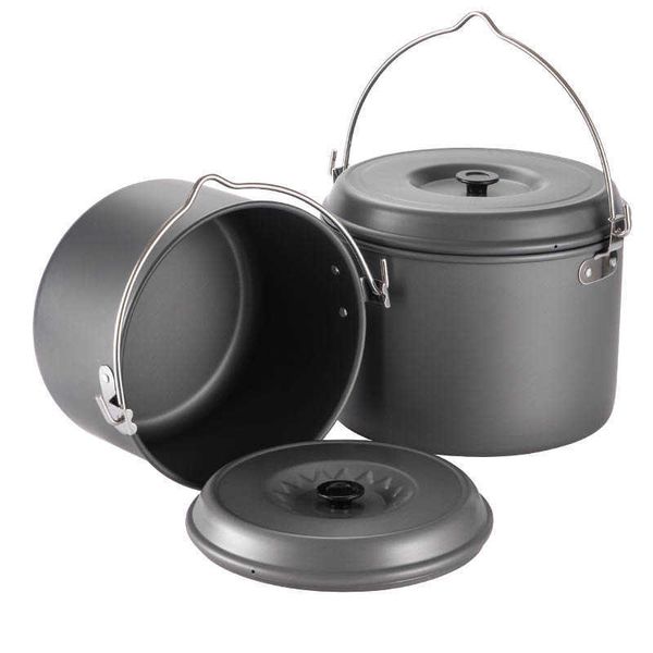 Camp Cuisine Camping Pot Aluminium Cuisson Marmite Pot À Soupe Durable Portable En Plein Air Pique-Nique Ustensiles De Cuisine Randonnée Tourisme Chasse Pêche Outils P230506