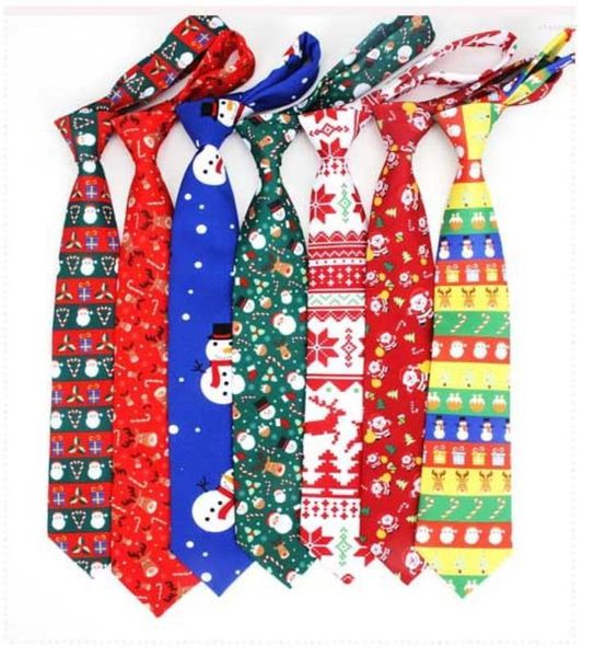 Галстуки -бабочки 120 шт./Лот мода мужская рождественская галстук/Санта -Клаус/Олень/Принт деревья.