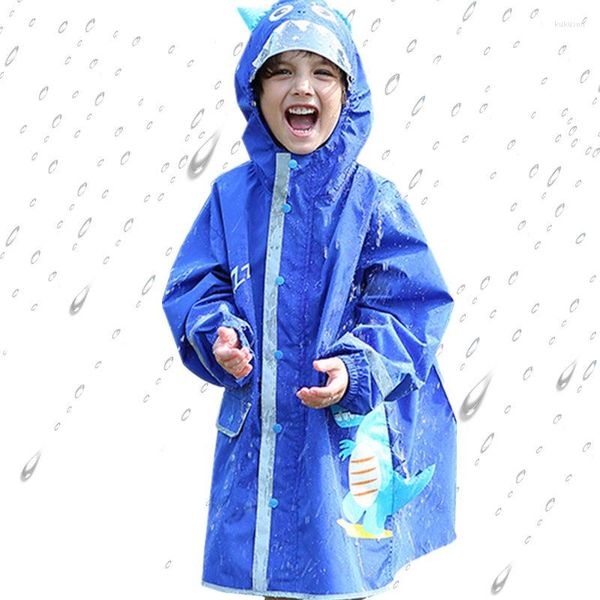 Jackets Kids Canela de chuva Projeto de desenho à prova d'água Casaco de roupas para crianças para meninos de meninos 90-145cm Rainwear DWQ621