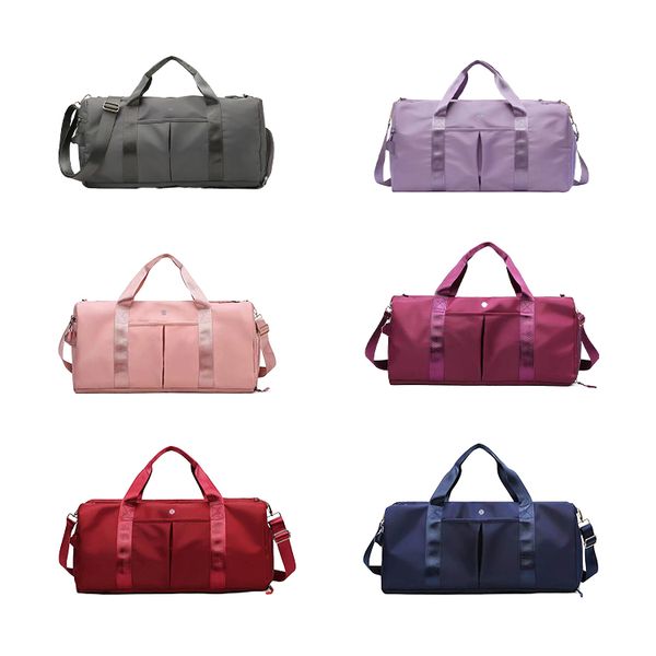 cerniera lulu lemon donna uomo borsone designer donna uomo borsa a tracolla da viaggio in nylon borsa di lusso borsa di grande capacità borse a tracolla borsa sportiva all'aperto pochette