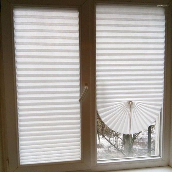 Занавес на балконе не токнутая плиссированная слепая мода Home Kitchen Diy Window Sun The Covers