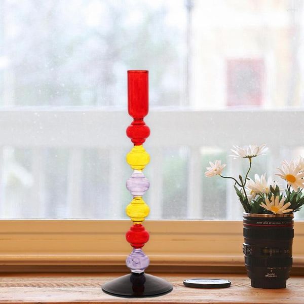 Titulares de velas Excelente excelente estilo francês Vintage Desktop Candlestick Rack Bright Stand Stand Fine Workmanship Home Decor