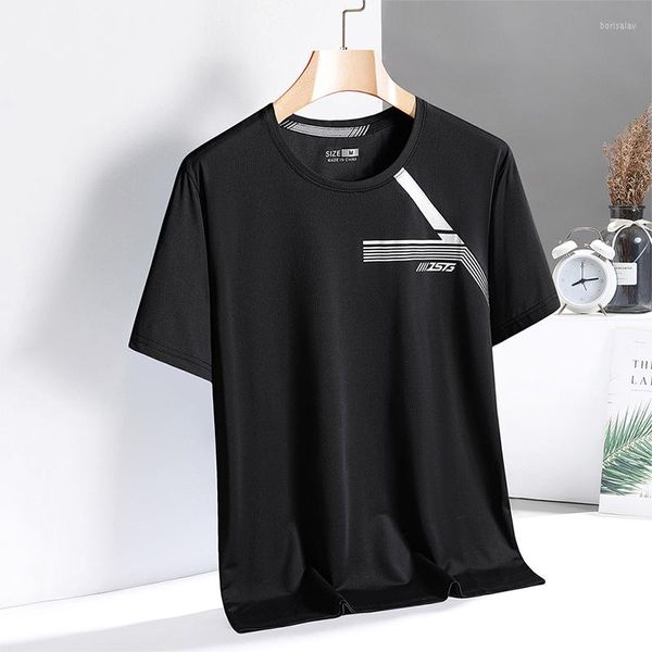 T-shirt da uomo Quick Dry Sport Camicia bianca nera da uomo 2023 Maniche corte Estate Casual OverSize 3XL Top Tees Tshirt Clothes