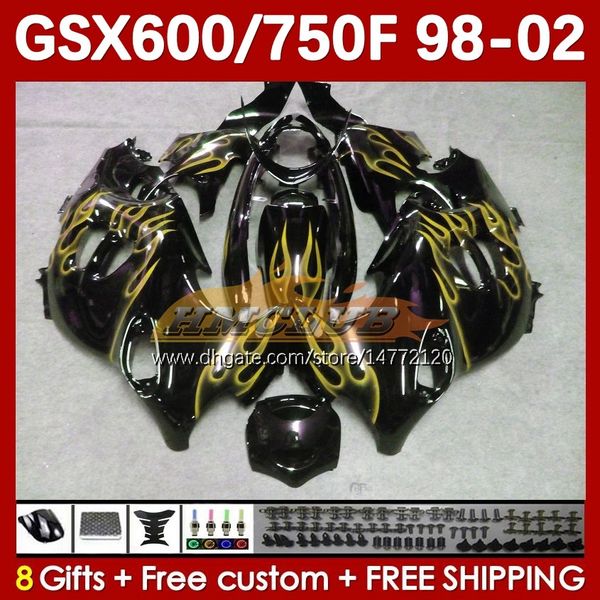 Body for Suzuki Katana GSX600F GSXF600 GSXF750 GSXF 600 750 CC 98 99 00 01 02 169NO.125 600CC 750CC GSX750F GSXF-600 GSXF-750 1998 1999 2000 2001 2002 FARING FARING FARING FARING FURING FURE