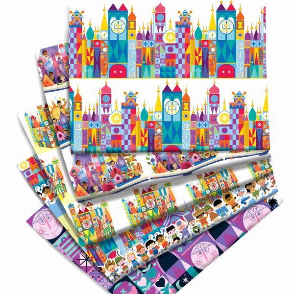 Fabric Sale ist ein kleines Weltschloss Stoff Baumwolle bedrucktes Tuch Cora Polster Patchwork Stickerei DIY Material Zubehör P230506