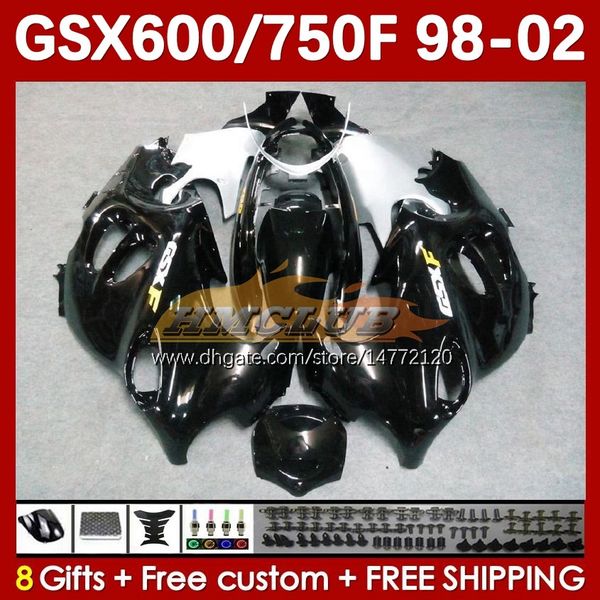 Тело для Suzuki Katana GSX600F GSXF600 GSXF750 GSXF 600 750 CC 98 99 00 01 02 169NO.19 600CC 750CC GSX750F GSXF-600 GSXF-750 1998 1999 2000 2002 Fairing Fairing Blac