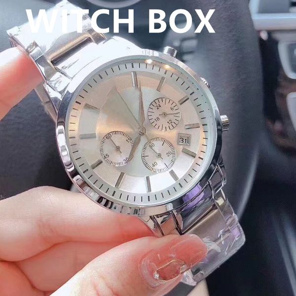 New Men's Watch Imported Quartz Movement Mineral Tempered Glass Mirror Puppet Hong Kong Watch Strap Invisible Double Lock