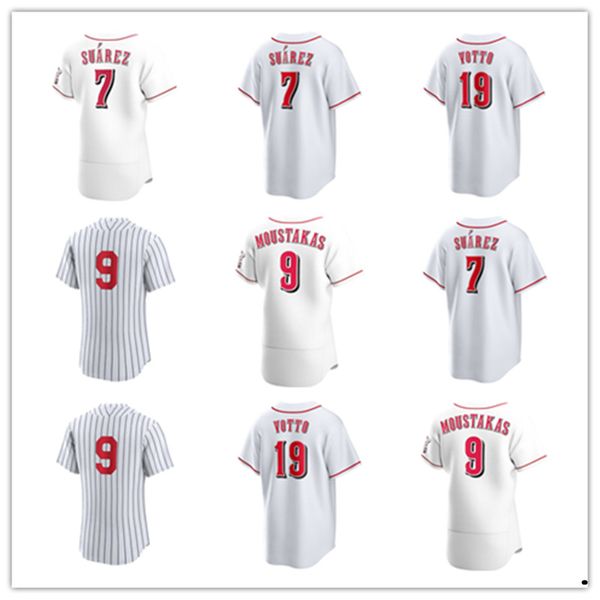 Custom Jersey 51 Graham Ashcraft 2 Jose Barrero 85 Luis Cessa 63 Fernando Cruz 17 Stuart Fairchild Buck Farmer Jake Fraley Alex Young Baseball Trikots