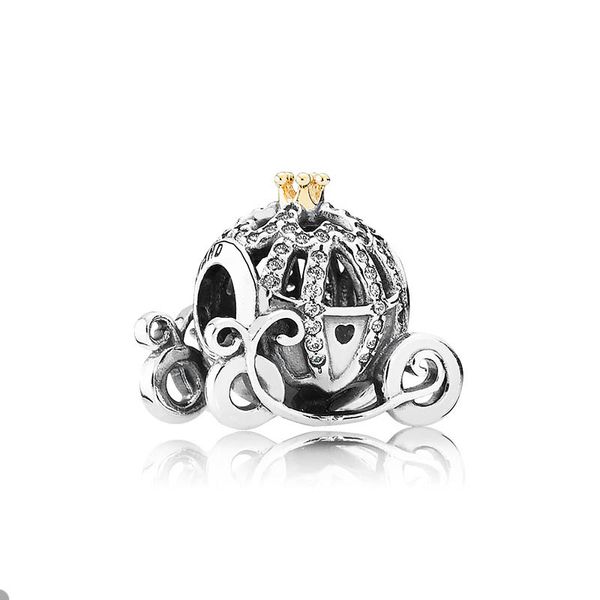 Ciondolo a forma di allenatore di zucca in argento sterling 925 per bracciali Pandora con catena a serpente Componenti per braccialetti per donne e ragazze Creazione di gioielli con perline Ciondoli con scatola originale