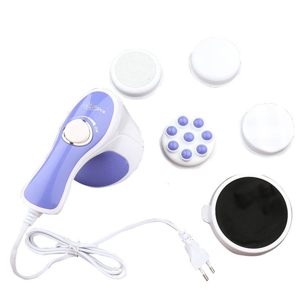 Массагеры ног 5 заголовков Spin Body Massager Relect Tone Slimming Lose Logne Fat Full Massage Device 230505