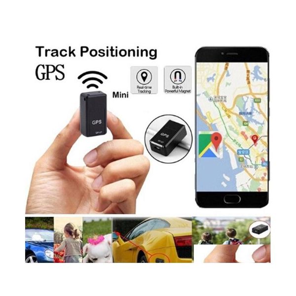 Auto GPS Zubehör Smart Mini Tracker Locator Starkes magnetisches kleines Ortungsgerät in Echtzeit Motorrad LKW Kinder Teens Drop De Dhpsy