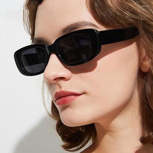 Sonnenbrille Mode Kleiner Rahmen Quadratisch Männer Frauen Leopard Retro Sonnenbrille Anti-UV Reisen Angeln Wandern Brillen Für Frauen