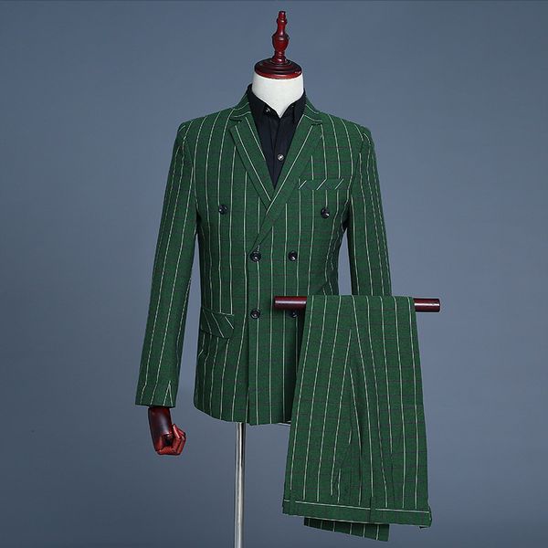 Ternos masculinos Blazers Men's Green Checks Snove