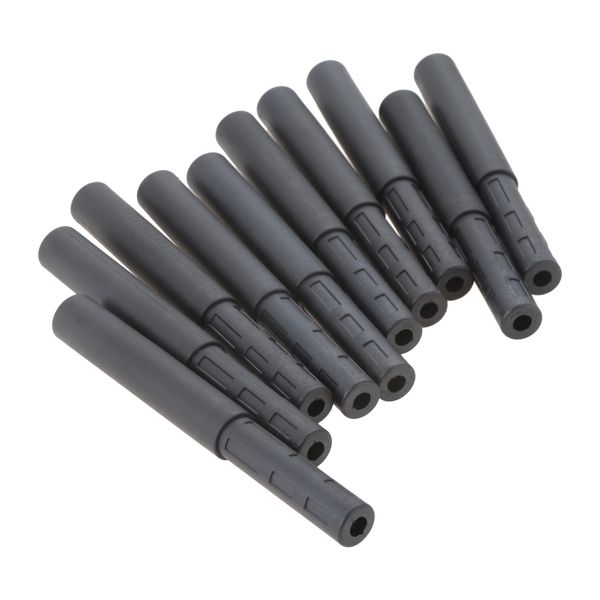 Kulüp Tutarlar 10 PCS Siyah Golf Karbon Fiber Çubuklar Kit Butt Extender Sopa Demir Grafit Şaft Putter Aksesuarları 125mm 230505