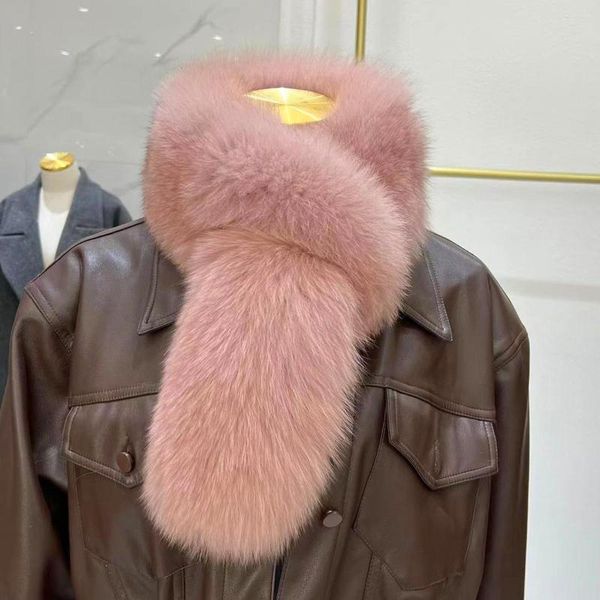 Lenços inverno inverno real prata pur ladra colar mulheres fluffy moda shurg pescoço mais quente para desgaste frio