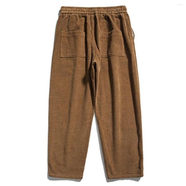 Pantaloni da uomo in velluto a coste oversize da uomo streetwear pantaloni sportivi pantaloni 2023 pantaloni larghi fondo maschile abbigliamento casual nero marrone