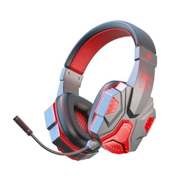 Wireless Gaming fone de ouvido Bluetooth5.1 Sport Big Headset Bass estéreo Redução de fone de ouvido Capacete com microfone para computador por telefone