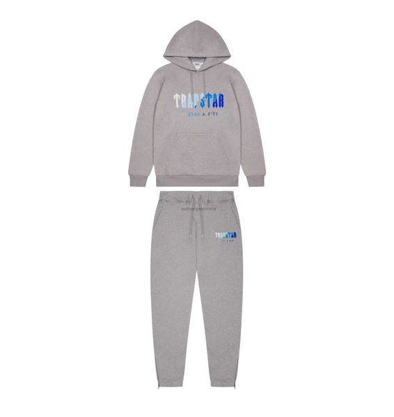 Abbigliamento firmato Felpe da uomo Felpa con cappuccio Trapstar Lettera Terry Felpa con cappuccio Pantaloni lunghi Pantaloni sportivi Set da jogging Popolare Set casual Moda Streetwear Giacca pullover