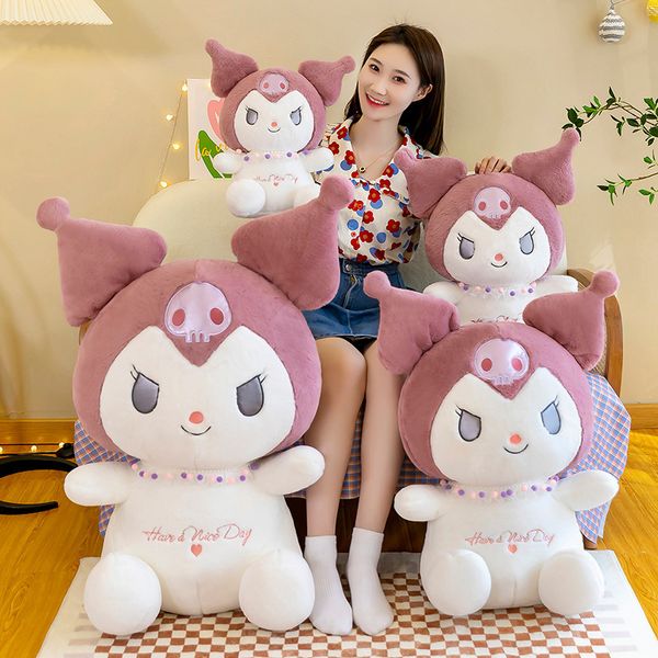 En çok satan Kuromi Peluş Yastık Dolgulu Peluş Oyuncak Hayvan Sanrio Peluş Oyuncak