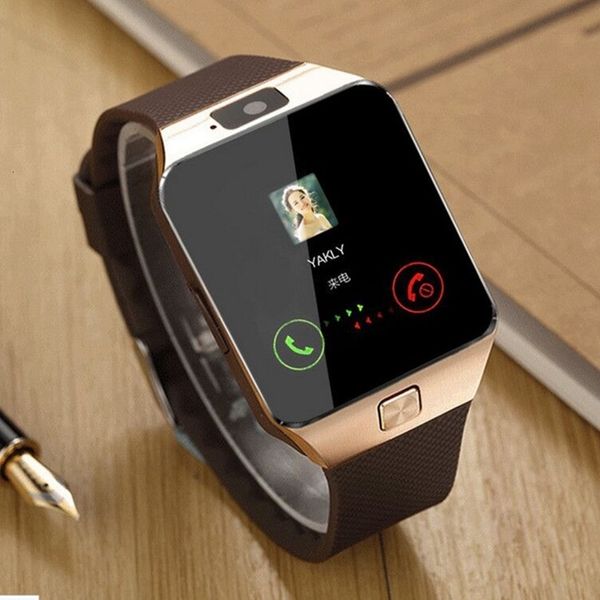 Wallwatches DZ09 Smart Watch Rechnle con Mensaje de ranura de tarjeta SIM Push Connectividad Bluetooth Phone mejor que los hombres de relojes inteligentes miran 230506