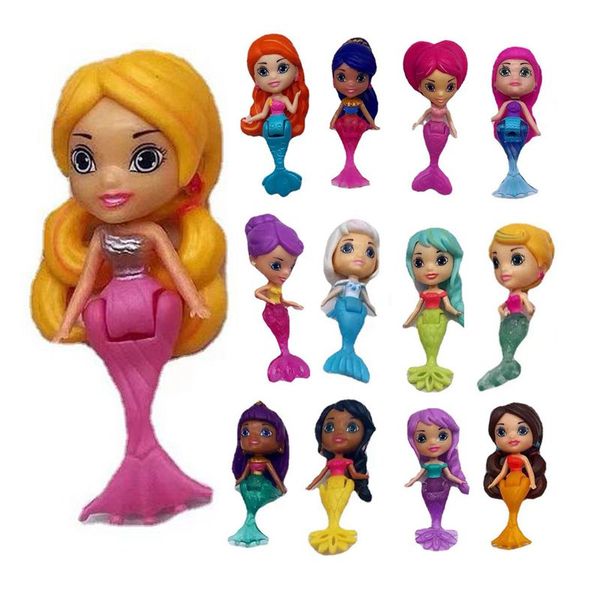 Mini Mermaid Dolls Kawaii itens miniaturos educação animal crianças brinquedos frete rapidamente coisas melhores presentes de aniversário presentes