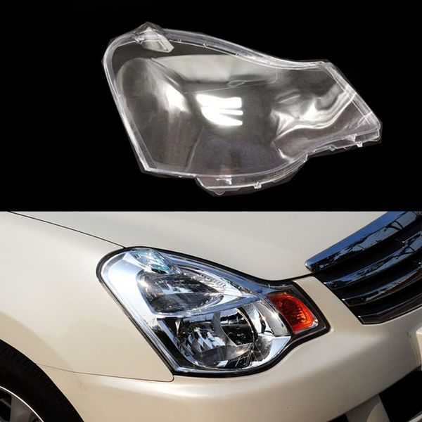 Anteriore Auto Faro Caps Auto Luce Caso Paralume Trasparente Lampada Borsette Faro Lente Copertura In Vetro Per Nissan Sylphy 2006 ~ 2011