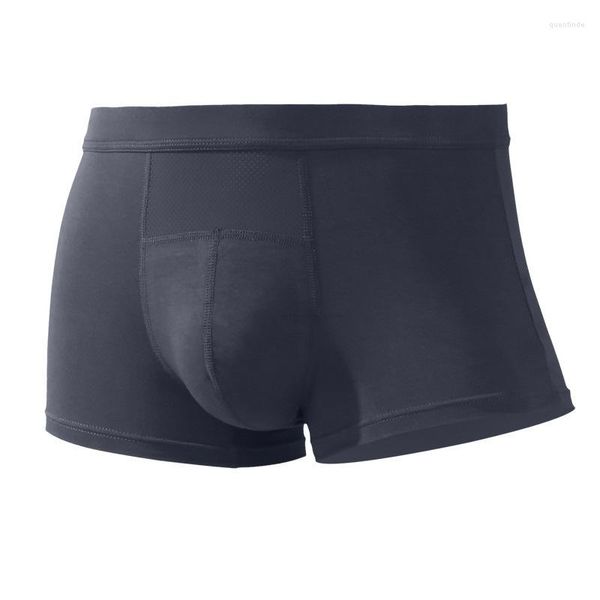 Mutande Uomini Sexy Biancheria Intima Boxer Pantaloncini Modali Mutandine Uomo Solido Mesh Traspirante U Custodia Convessa Tronco Maschile Cueca Calzoncillos