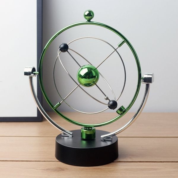 Dekorative Objekte Figuren Tonne Pendelkugel Balance Ball Rotierendes Perpetuum Mobile Physikpendel Spielzeug Physik Tumbler Craft Home Decoration 230506