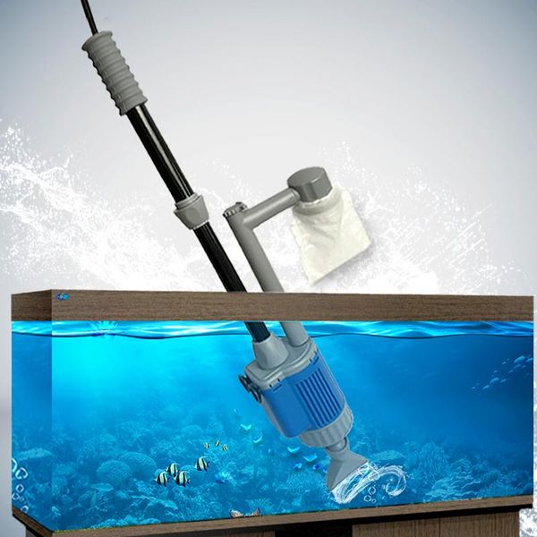 Werkzeuge 20W 28W Automatische Aquarium-Wasserwechslerpumpe für Aquarium-Kiesreiniger-Reinigungswerkzeug Sandwäscher-Filtersiphon 110V 220V