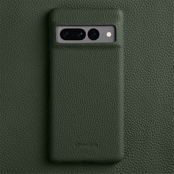 Melkco Capa de couro genuíno de vaca para Google Pixel 8 Pro 8 7 Retro Business Back Cover