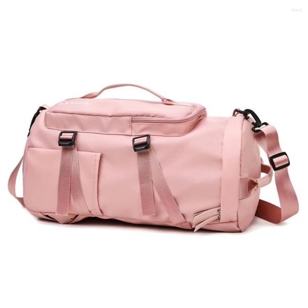 Bolsas ao ar livre Oxford Cloth Backpack Compartment Travel Kaps Mackt Independent Shoe Posição respirável para homens Mulheres caminham natação