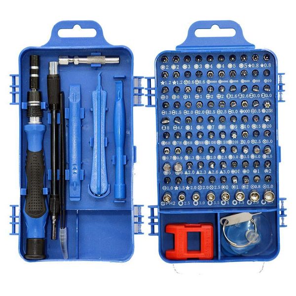 Schroevendraaier Multifunktions-Schraubendreherkopf-Set Torx Star Torks Schraubendreher-Bits-Set für MACbook-Handwerkzeuge 115-in-1-Schraubendreher-Set