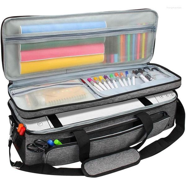 Bolsas de armazenamento Oxford Capacidade de grande capacidade Pro Diur Die Cut Machine Transporting Bag Tool Set Organizer para Cricut Mak T7N8