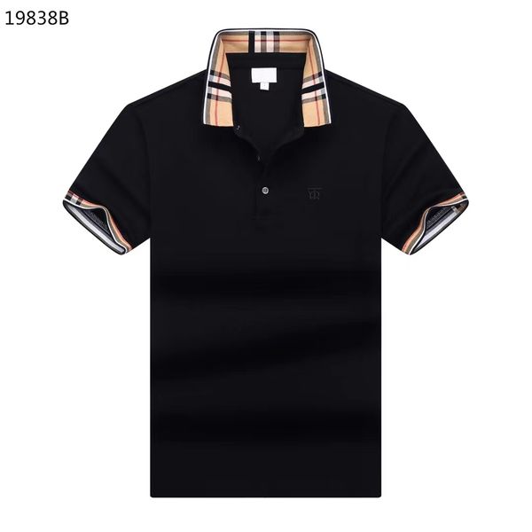 Men Plus Tees Polos Round Neck Bordado de bordado de estilo polar de verão com algodão m de rua