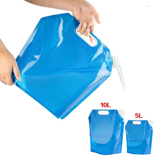 Borse portaoggetti Contenitore pieghevole per borsa per acqua potabile portatile da 5 l / 10 l adatto per sport da viaggio all'aperto